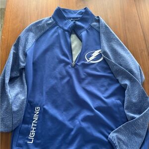 NHL Tampa Bay Lightning Blue Zip-Up Sweater